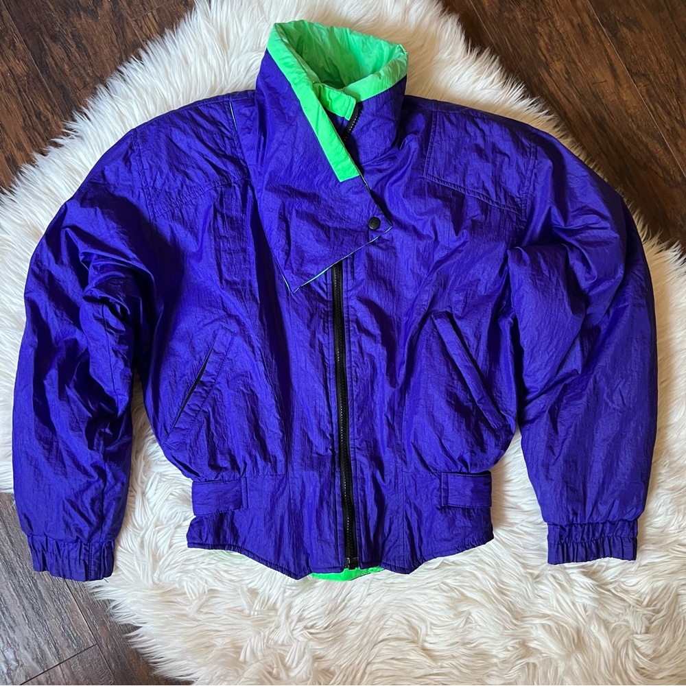 Vintage 80’s Obermeyer ‘It’s A Snap’ Ski Snow Puffer Jacket